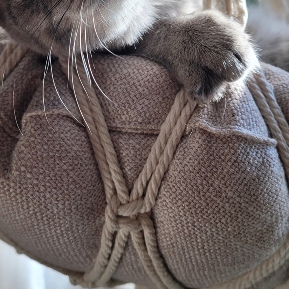 ✨🌌 Organic Cat Nip infused Macrame Cat  Bohostyle Beds🌌 - Picture 4 of 13